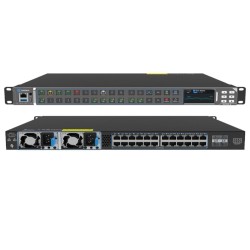 『入荷予定』Kiloview AVX24-4 Media HUB 映像ネットワーク管理用スイッチングハブ 24ポートPoE+ / 10G SFP+×4_image