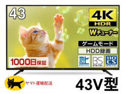 maxzen 43V型 4K液晶テレビ JU43SK03/JU43SK02
