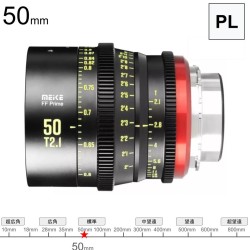 Meike 50mm T2.1 FF Prime シネマレンズ PLマウント (MK-FF50T21-PL)