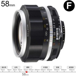 フォクトレンダー Nokton 58mm F1.4 SL II S （Ai-S） Fマウント （ブラックリム）_image