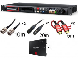 Blackmagic Design HyperDeck Studio HD Pro＋Samsung 860 PRO 1TB＋(HDMI＋SDI＋マイク）ケーブルセット