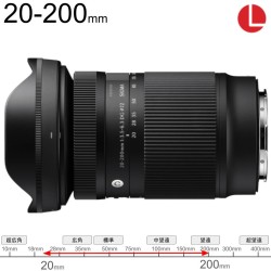 SIGMA 20-200mm F3.5-6.3 フルサイズ Contemporary DG Lマウント