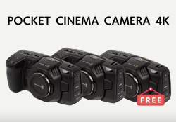ポケシネ4K 3個購入でうち1個分無料キャンペーン：Blackmagic  Design Pocket Cinema Camera 4K x3