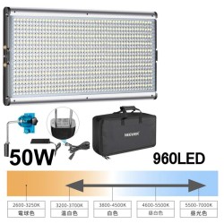 Neewer 調光可能な二色LEDビデオライトキット 960 LED(ライトのみ）スタンド無し