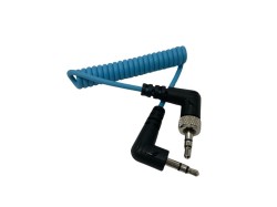 ロック式3.5mm TRS-TRSコイル状ケーブル
