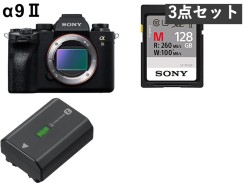 SONY α9 II ILCE-9M2 / NP-FZ100 / 128GB SDXC カードセット