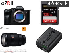 SONY α7R II ILCE-7RM2 / FE 24-70mm F2.8 GM / NP-FW50 / 128GB SDXC カードセット