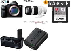 SONY α7S II  ILCE-7SM2 / FE 70-200mm F4 G OSS / 128GB SDXC カード / 2個NP-FW50 / VG-C2EM セット