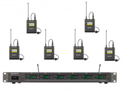 チューナーベースユニット MB-X6 800MHz帯B型対応 1ch～6ch＋6台SONY UTX-B03 送信機