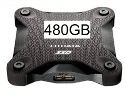 I-O DATA ポータブルSSD 480GB  USB3.1 Gen1 SSPH-UT480K