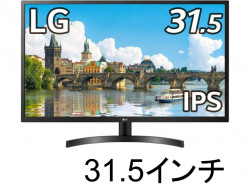 LG 32インチモニター IPSパネル 31.5インチ/フルHD/IPS/HDMI、D-Sub/FreeSync/フリッカーセーフ、ブルーライト低減機能 32MN50W-B