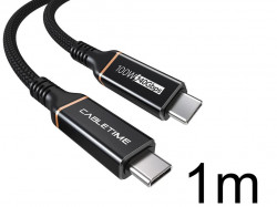 Thunderbolt 4 USB4 ケーブル 40Gbps 100W/5A 1m