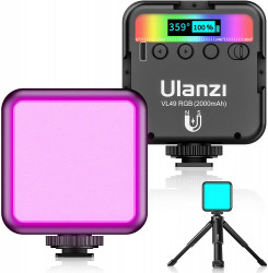 Ulanzi VL49 RGB LEDビデオライト+MT-14三脚付きセット
