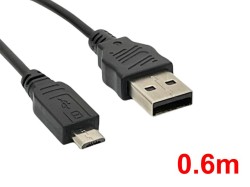 USB A to Micro USBケーブル(0.6m)