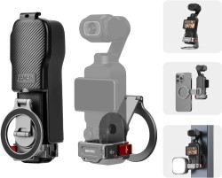 BRDRC Pocket 3 マグネットマウント MagSafe対応電話ホルダー コールドシュー付き、DJI OSMO Pocket 3 Creator Combo 対応