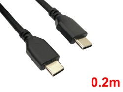 0.2m C to C PD充電ケーブル