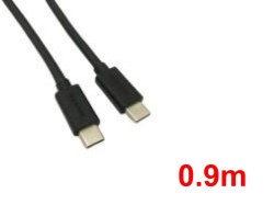 USB-C & USB-C ケーブル (0.9m)