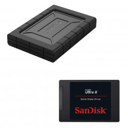 ORICO 2.5インチ HDD ケース USB3.1 Gen2＋SanDisk SSD UltraII 480GB 2.5インチ SDSSDHII-480G-J25