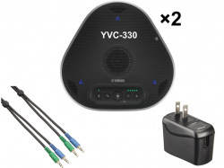 YAMAHA YVC-330×2 ＋ AC電源アダプター＋ 用連結ケーブル(3m)YCBL-DC3M