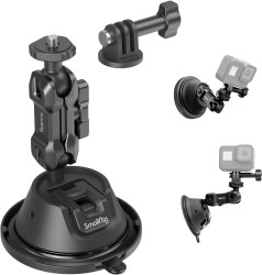 Smallrig アクションカメラ用小型吸盤式マウント【 GoPro Hero 11/10 / 9, DJI Osmo Action/Procket,  Insta360 X3 対応】4193