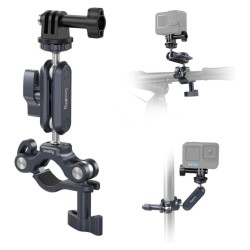 SmallRig ハンドルバークランプ アクションカメラマウント付き 360度回転 4191