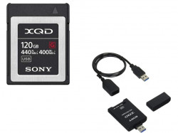 SONY【XQDメモリーカード QD-G120F 120GB 440MB/s＋ XQDアダプター QDA-SB1 J】