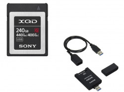 SONY【XQDメモリーカード QD-G240F 240GB 440MB/s＋ XQDアダプター QDA-SB1 J】