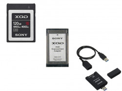 SONY【XQDメモリーカード QD-G120F 120GB 440MB/s＋ XQDアダプター QDA-SB1 J＋XQD ExpressCardアダプター QDA-EX1】