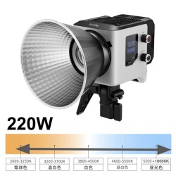 SmallRig 5097 RC 220C RGB COB LEDビデオライト色温度 2700-6500K 2500K～10000K （スタンド無し）