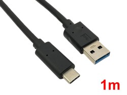 電源用USB A to USB C ケーブル(1m)