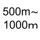 500m-1000mの画像