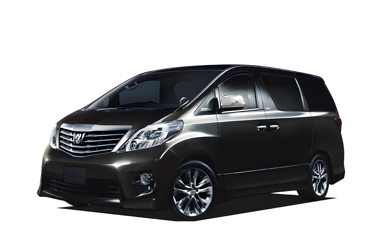 木場で貸し出す機材運搬車アルファード