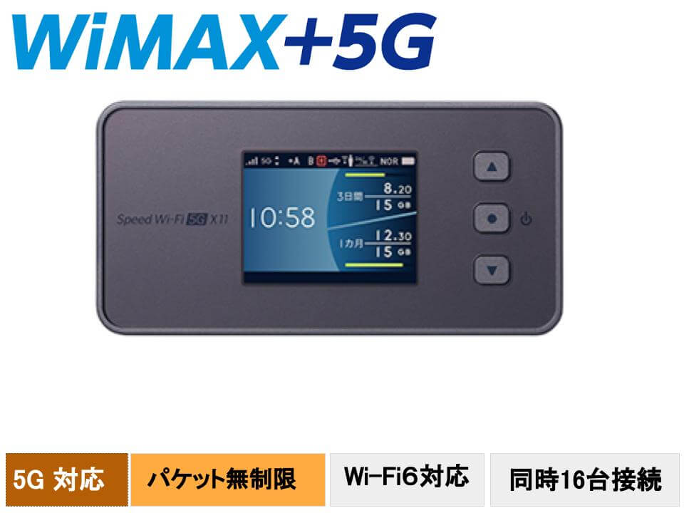 WiMAX Speed Wi-Fi 5G X12 シャドーブラック - PC/タブレット