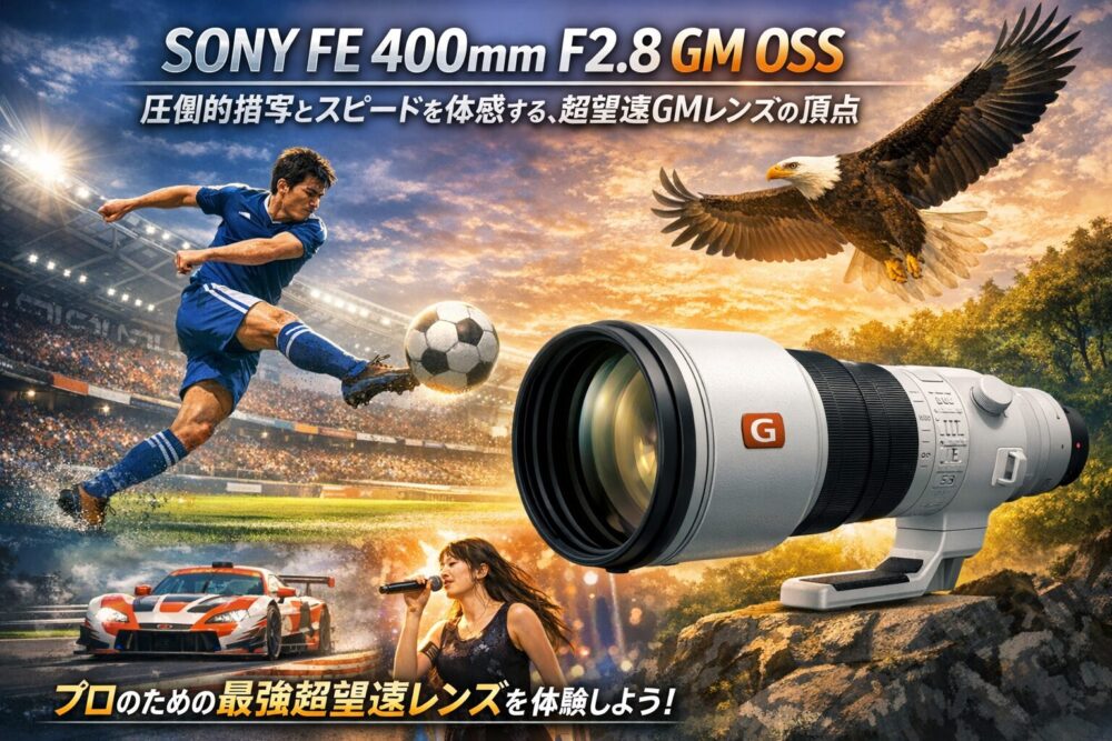 SONY FE 400mm F2.8 GM OSS ─ 圧倒的描写とスピードを体感する、超