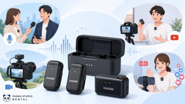Insta360 Mic Pro ワイヤレスマイク レンタル開始のご紹介 | パンダ